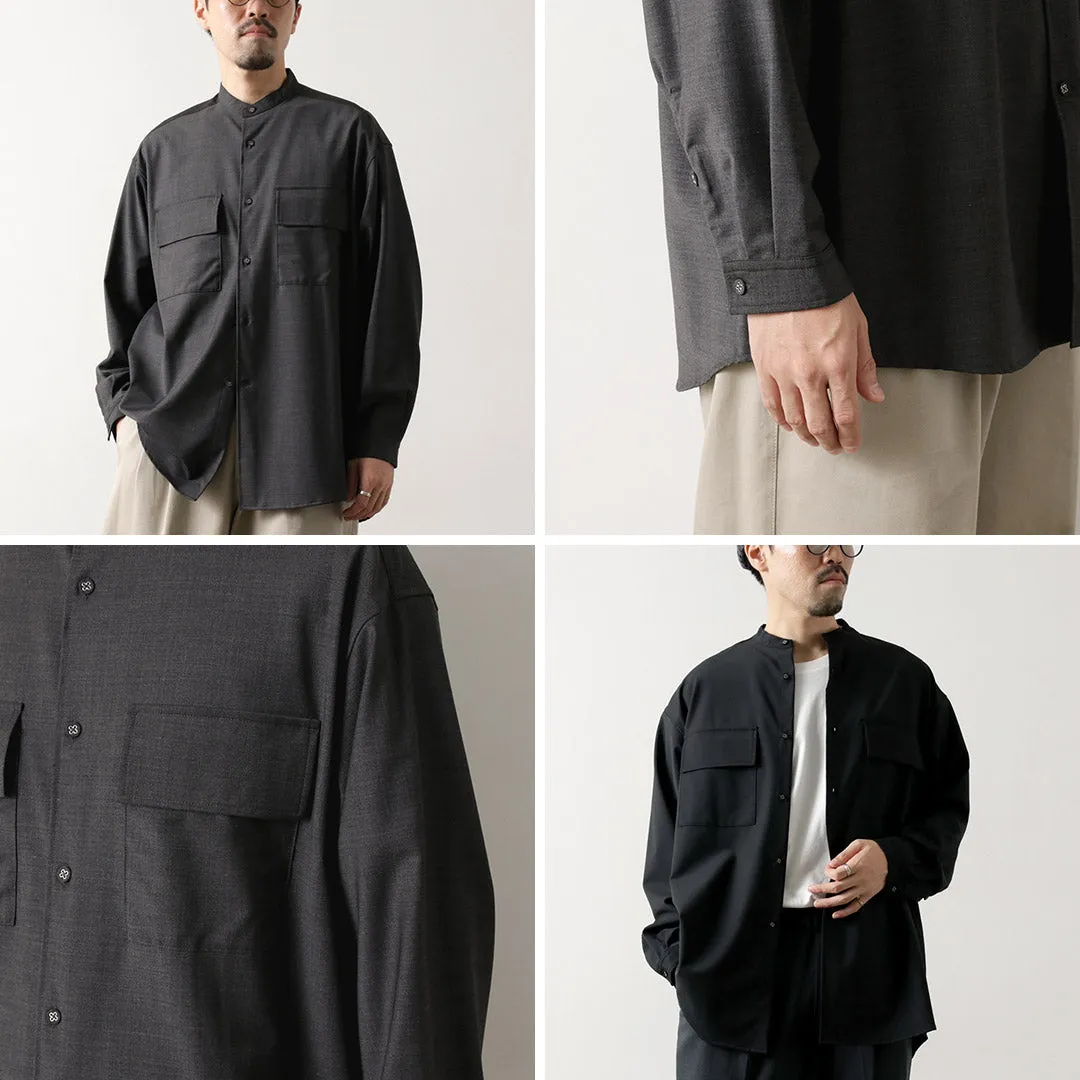 WHITE MOUNTAINEERING / Stretch Band Collar Shirt