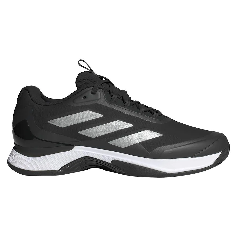 Women's Avacourt 2 Tennis Shoes Black and Silver Metallic