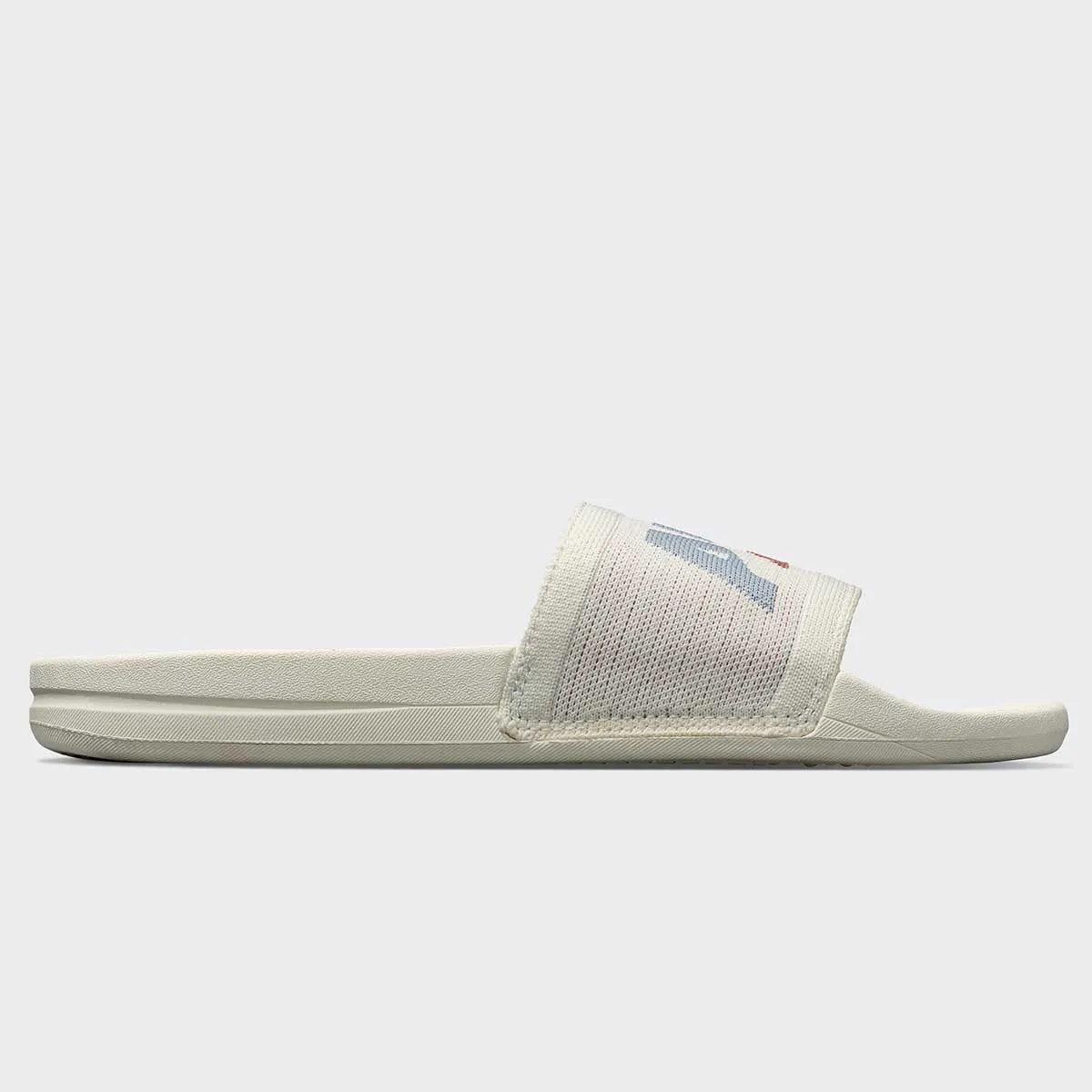 Women's Big Logo TechLoom Slide Ivory / Frozen Grey / Cedar