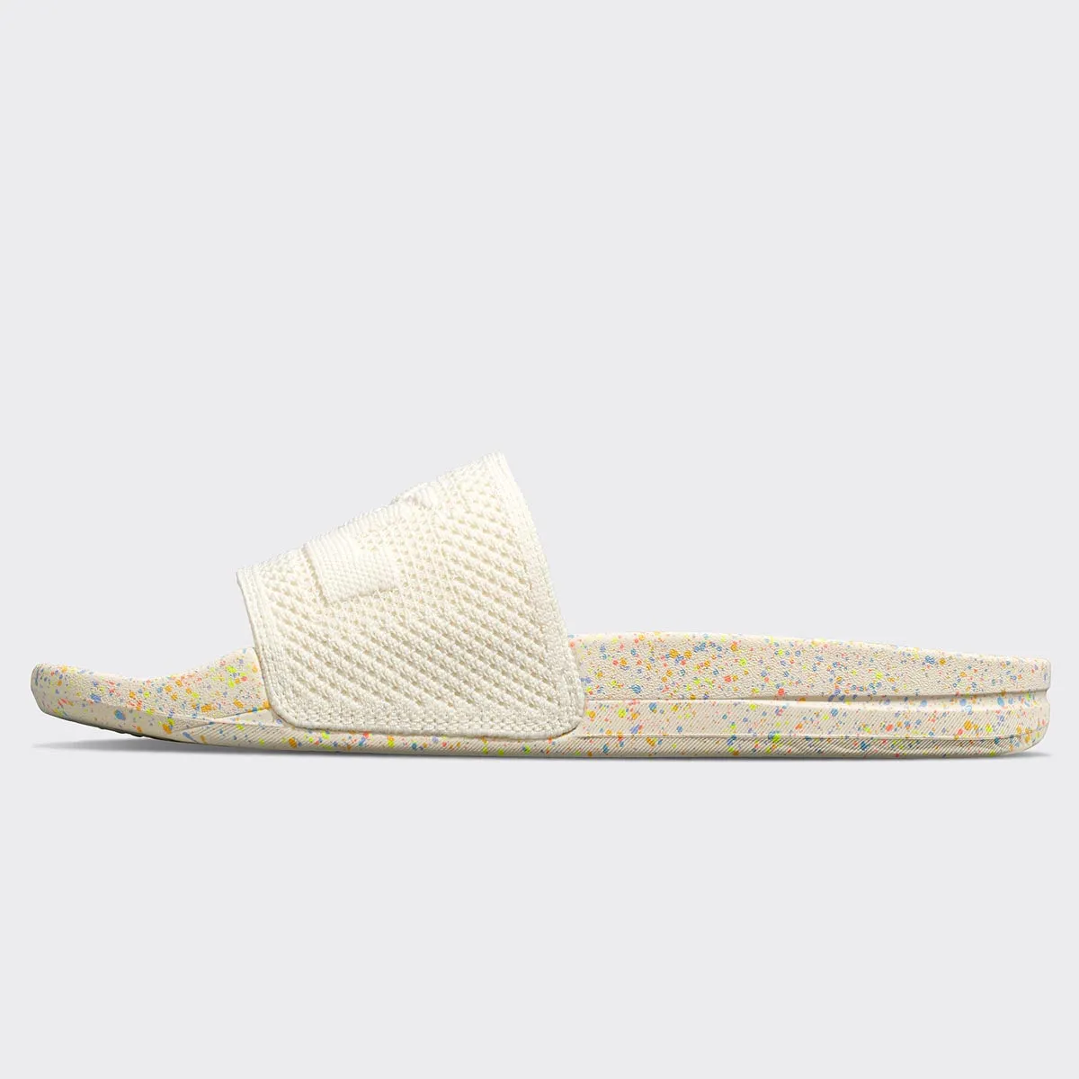 Women's Big Logo TechLoom Slide Pristine / Neon / Speckle