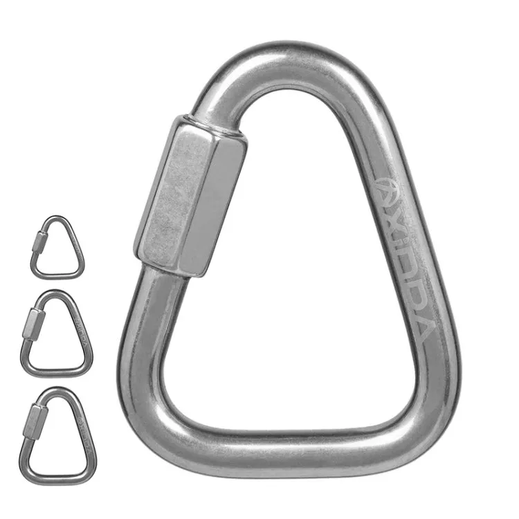 Xinda Stainless Steel Triangle Connecting Ring Meilong Lock Rock Climbing Equipment 8mm