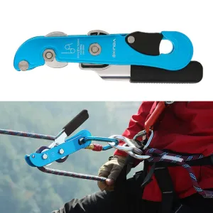 XINDA XD8604 Outdoor Hand Control Climbing Stop Descender Rappelling Descender(Blue)