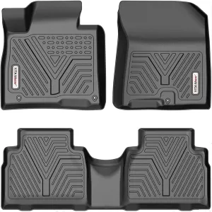 YITAMOTOR® 19-20 Hyundai Santa Fe 5 Passenger Models Floor Mats Liner, 1st, 2nd Row All-Weather Protection